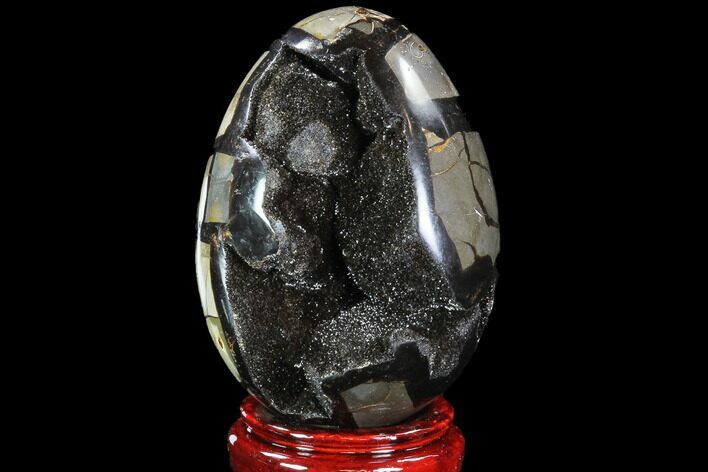 Septarian Dragon Egg Geode - Crystal Filled #88295